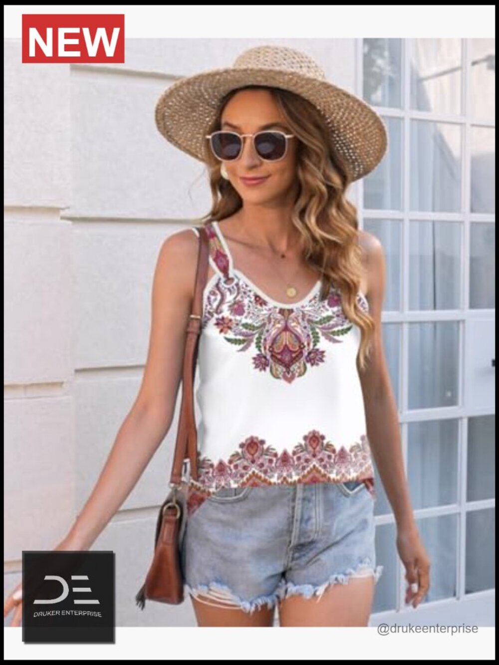 Women's Lace Sleeveless Tank Top V-Neck Spaghetti Strap Summer Tunic - Picture 4 of 7